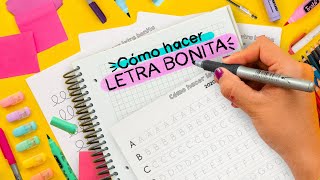 CÓMO TENER LETRA BONITA RÁPIDO  Haz Apuntes Bonitos ✄ Craftingeek [upl. by Uohk]