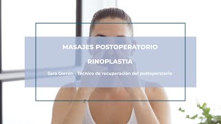 Masaje Postoperatorio de Rinoplastia [upl. by Ytsenoh]