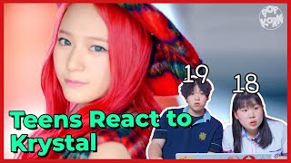 Krystal quotKrystal was an idol⁉⁉quot Teens react to teen Krystal I EP7 I Reaction👀 [upl. by Haleak]