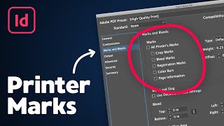 How to Add Crop Marks in InDesign [upl. by Nuris]