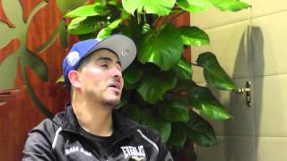 Brandon Rios vs Manny Pacquiao rios asked about roach talking trash after grand arrivals [upl. by Brinna253]