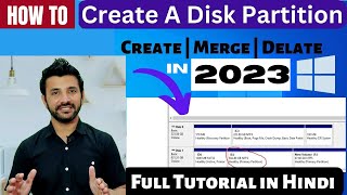 How to Create Partition in Windows 10 amp Windows 11 in 2023  create disk space windows 10 [upl. by Nola]