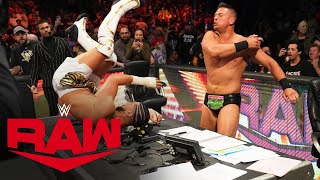 Mustafa Ali vs The Miz Raw Oct 31 2022 [upl. by Aimek245]