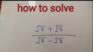 A nice radical problem  how to rationalise the denominator  maths rationalnumbers [upl. by Michale64]