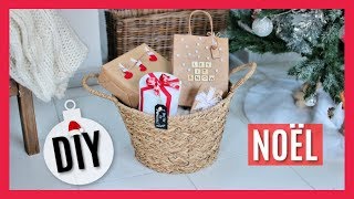 DIY NOËL  5 EMBALLAGES CADEAUX ORIGINAUX amp IDÉES CADEAUX [upl. by Eetsirk]