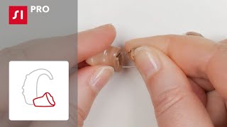 How to exchange the battery door of Insio primax CICs  Signia Hearing Aids [upl. by Inohtna742]