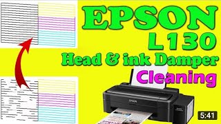 How to Epson L130 Nozzle amp Head Cleaning Epson Printer Cleaning In System Canon Pixma Cleaning [upl. by Millman]