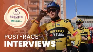 MilanoSanremo 2023  Postrace Interviews [upl. by Ainorev]