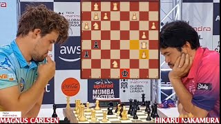 Magnus Carlsen vs Hikaru Nakamura  Epic Chess Battle of Titans [upl. by Kennith267]