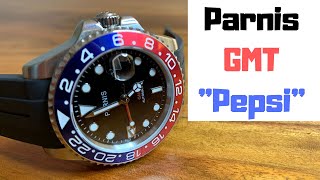 Parnis GMT Pepsi  Unboxing and Initial Impressions [upl. by Egerton]