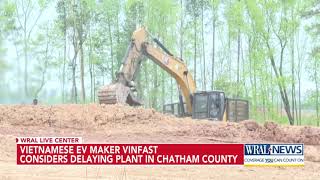 Report VinFast plant could be delayed in North Carolina [upl. by Sekoorb]