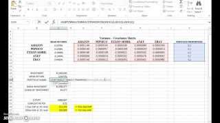 VaR for a multiasset portfolio using variance covariance matrix [upl. by Notlok]