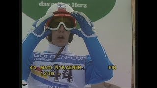 Ski Flying World Championships  Kulm  Bad Mitterndorf 1986  highlights  crashes [upl. by Ihdin474]