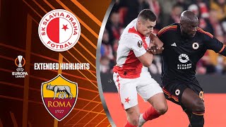 Slavia Praha vs Roma Extended Highlights  UEL Group Stage MD 4  CBS Sports Golazo [upl. by Tioneb]