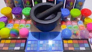 SATISFYING SLIME MAKING mixing makeup squishes and glitter to make slime satisfying slimemixing [upl. by Llij411]