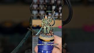 Completed Kasrkin Sergeant cadian warhammer40k warhammer astramilitarum [upl. by Acisey]