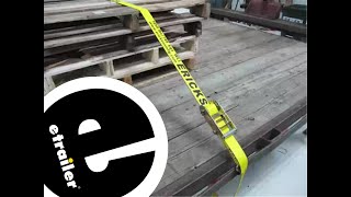 etrailer  The LowDown on the Erickson Ratchet TieDown Strap w Double JHooks [upl. by Rebah]