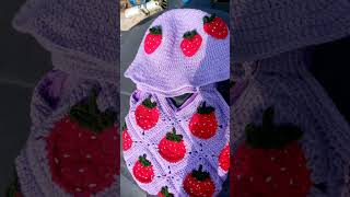 Crochet strawberry project crochetstrawberry [upl. by Rhys]