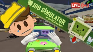 Soy Mecanico de AUTOS DESCOMPUESTOS en Job Simulator [upl. by Danika778]