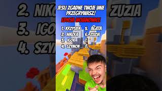 Spróbuj wygrać z Wojanem minecraft wojanowice quiz viralvideo shorts [upl. by Bambie]