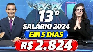 INSS 1ª PARCELA do 13º SALÁRIO para os APOSENTADOS  CALENDÁRIO INSS 2024  VEJA DATAS e VALORES [upl. by Eniretac]