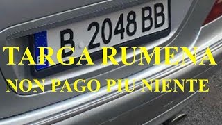 TARGA RUMENA E NON PAGO NIENTE VEDETE ANCHE” PARTE 2quot [upl. by Fromma686]