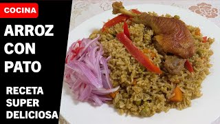 Delicioso arroz con pato norteño  Cocina con Ysabel [upl. by Akerdnahs970]