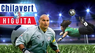 Chilavert VS Higuita The most controversial goalkeepers in football history🦂⚽ [upl. by Aztinay]