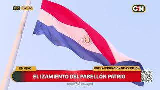 Izamiento de la bandera paraguaya [upl. by Chrisman]