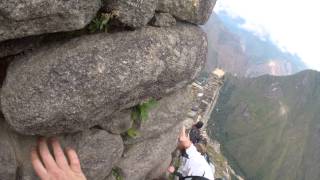 The real climb down Huanya Picchu [upl. by Sirrad]