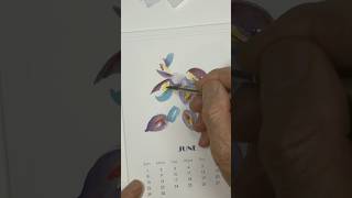 DIY monthly flower calendar on watercolor paper [upl. by Reinar694]