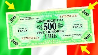 BANCONOTE ITALIANE le LIRE RARE di VALORE  curiosità numismatica [upl. by Rambow634]