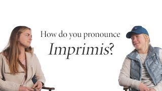 How Do You Pronounce quotImprimisquot [upl. by Devona]