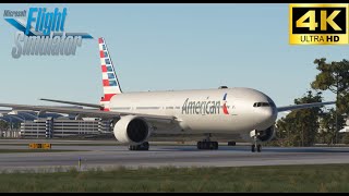 American Airlines  Orlando to Dallas Ft Worth  Boeing 777300ER  Microsoft Flight Simulator [upl. by Erbua]