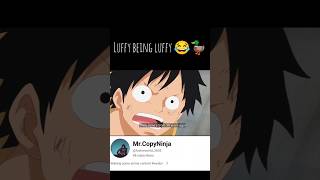 luffy being luffy😂 luffy vs cavendish onepiece anime luffy [upl. by Coh244]