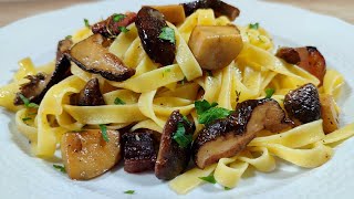 TAGLIATELLE ai FUNGHI PORCINI🍄‍🟫 e GUANCIALE UNA RICETTA AUTUNNALE FACILE E VELOCE [upl. by Nitin183]