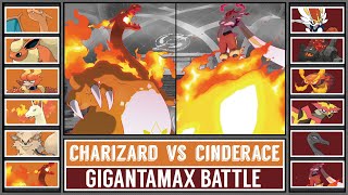 GMAX CHARIZARD vs GMAX CINDERACE  Gigantamax Pokémon Battle [upl. by Harwin]