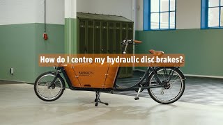 Is pedaling your Babboe getting harder and harder Heres how to center your hydraulic disc brakes [upl. by Arsuy787]