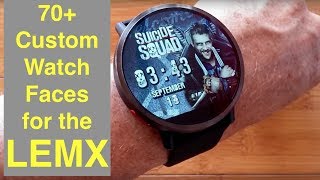 Over 70 FREE Custom Watch Faces for LEMFO LEMX DM19 Android Smartwatch [upl. by Bjorn]