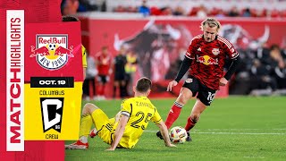 MLS Highlights  New York Red Bulls fall to Columbus Crew 32  October 19th 2024 [upl. by Htebzil]