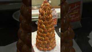 JURADO DO MASTERCHEF CONFEITARIA PREPARA TORRE DE CROQUEMBOUCHE  Band Receitas shorts [upl. by Leind109]