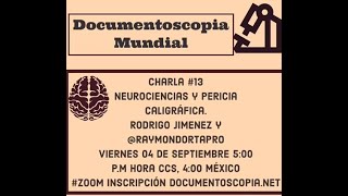 Neurociencias y Pericia de Grafoscopía DAVID RODRIGO SÁNCHEZ ESPINOZA [upl. by Yeldnarb754]