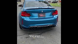 BMW M2 Competition F87 Milltek equal length cat back exhaust revs and take off crazy S55 [upl. by Eniamzaj]