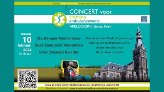 Koorconcert vanuit de Grote Kerk in Apeldoorn tbv Stichting Ambulancewens [upl. by Peria48]