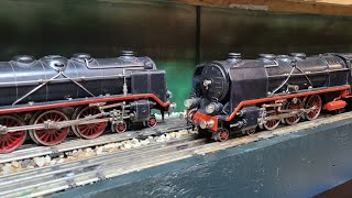 Big classic 0 gauge Märklin steam locomotives dual power [upl. by Ramedlaw837]