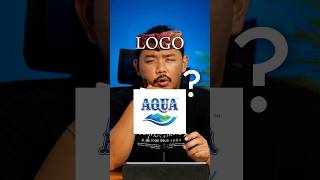 REDESIGN LOGO AQUA Senimanbocahlogo Logo Redesign Viral Trending shorts [upl. by Schoof380]