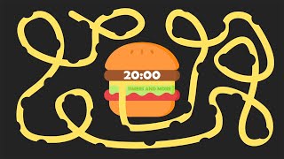 20 Minute Burger 🍔 Bomb Timer  GIANT BURGER EXPLOSION [upl. by Gnik978]