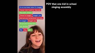 That one kid in school singing assembly music singing karaoke fypシ゚ feed viral funny [upl. by Elak169]