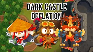 Btd6 Dark Castle Deflation No Monkey Knowledge [upl. by Roxanne]