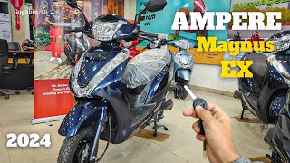 2024 Ampere Magnus EX  ⚡Electric Scooter  Detail Review  features  Price  Best EV Scooter 🤔 [upl. by Hightower]